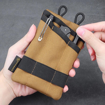 Kosibate Tactical EDC Molle Pouch Mini Wallet Card Key Belt Waist Pack Camping Hiking Hunting Outdoor Coin Purse