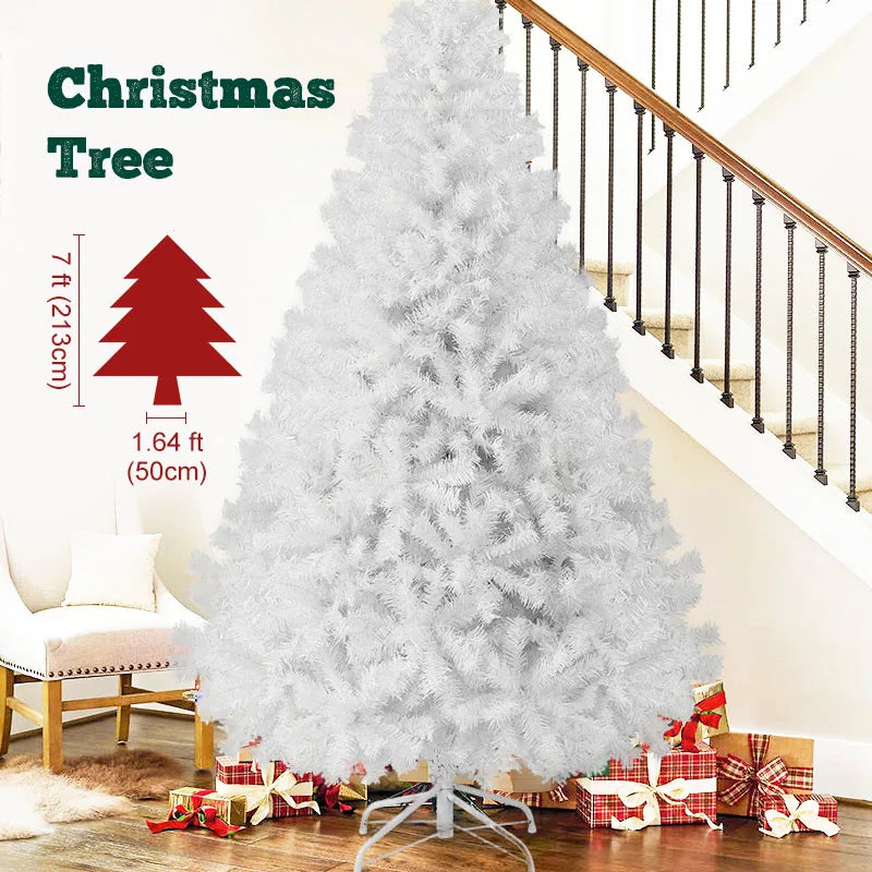 Snow Flocked Artificial Christmas Tree – 7FT/8FT