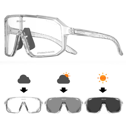 SCVCN Cycling Glasses Bike Sunglasses Men UV400 Eyewear Sports MTB Outdoor Goggles Bicycle Women Sunglasses Multi Color Riding