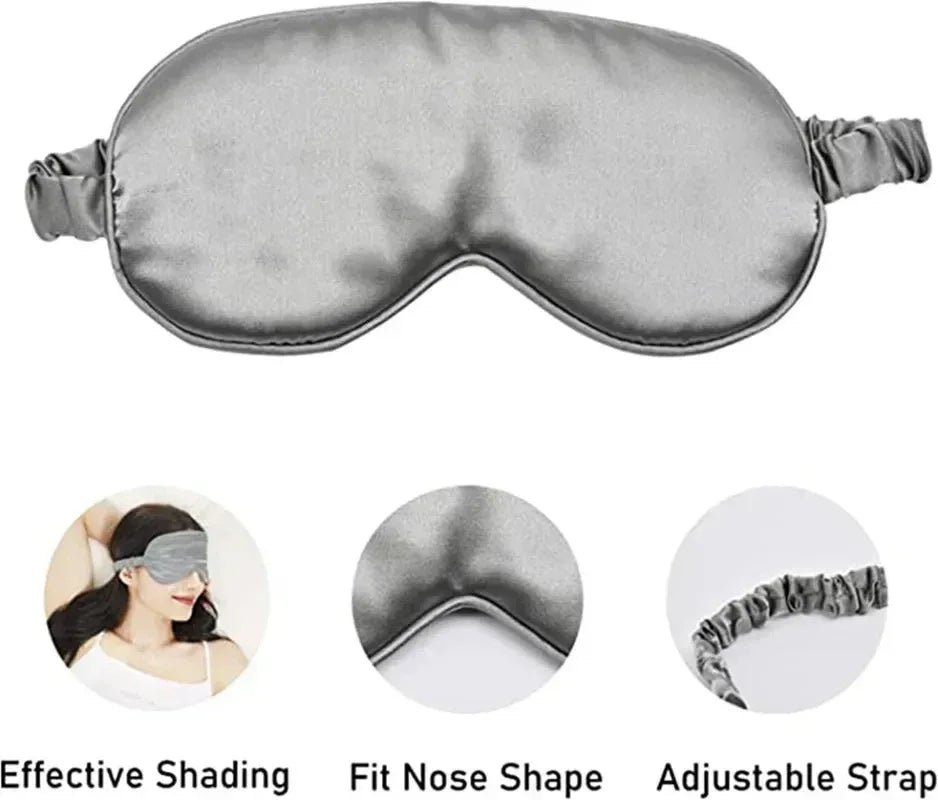 Imitated Silk Sleep Eye Mask – Travel & Rest Eye Cover - Urbizia