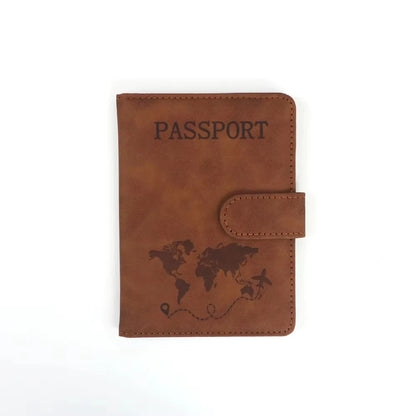 Customized name PU magnetic snap RFID multi-functional SIM card carrying case for passport, map, ticket clip organizer bag