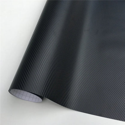 All Black Carbon Fiber Car Stickers – Vinyl Wrap Film Glossy/Matte Foil