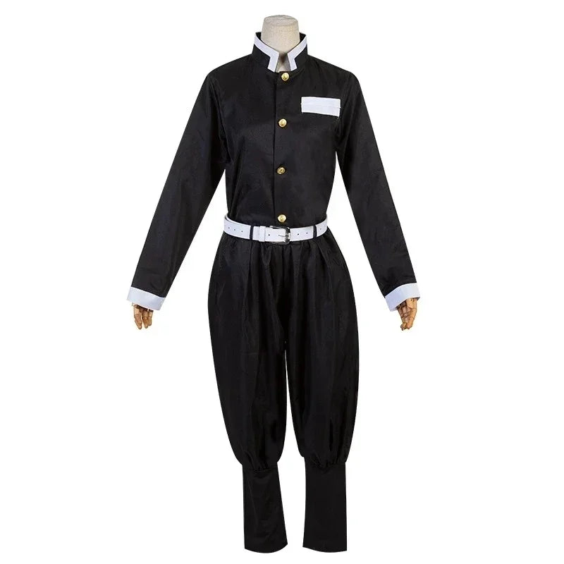 Anime Demon Slayer Kimetsu no Yaiba Shinobu Kochou Cosplay Costume – Kimono Uniform for Halloween & Anime Events