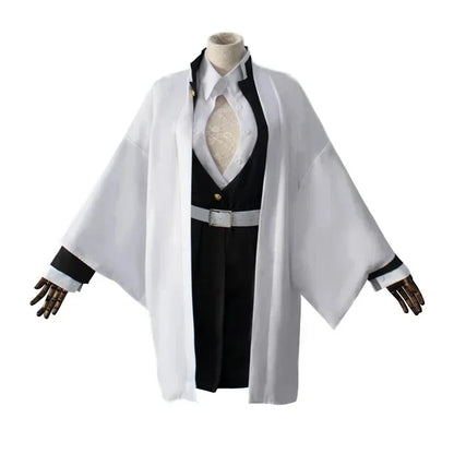 Anime Kanroji Mitsuri Cosplay Costume – Kimono Haori Dress with Wig, Halloween & Roleplay Outfit for Adults & Kids