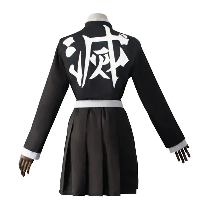 Anime Kanroji Mitsuri Cosplay Costume – Kimono Haori Dress with Wig, Halloween & Roleplay Outfit for Adults & Kids