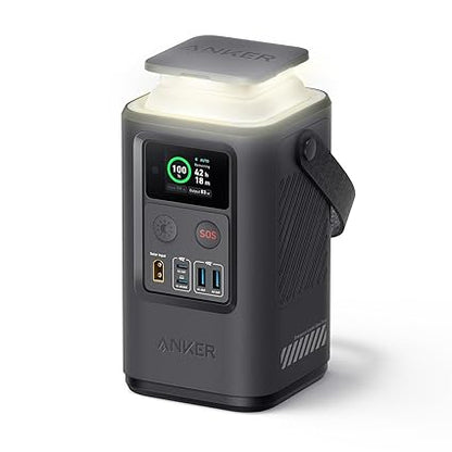 Anker 60000mAh Power Bank Power Station – Portable Outdoor Generator 87W with Display, Lighting & SOS, Home Backup for Travel & Camping - Urbizia