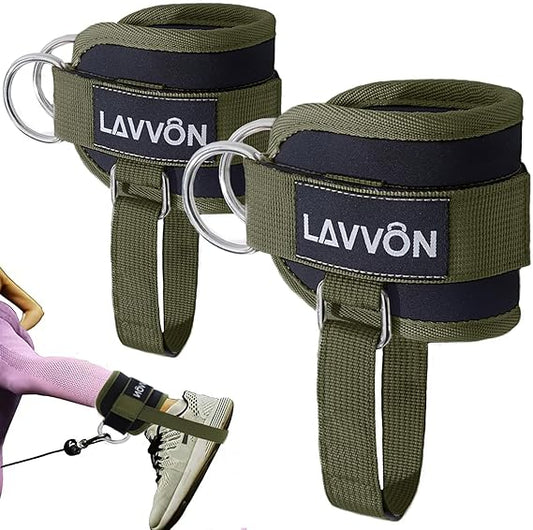Ankle Straps for Cable Machines – Adjustable Comfort Ankle Cuffs for Glute Kickbacks & Leg Workouts - Urbizia