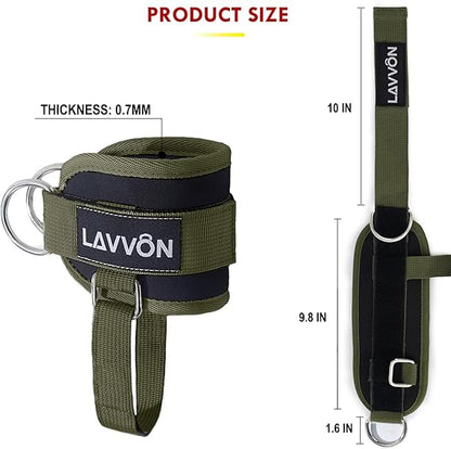 Ankle Straps for Cable Machines – Adjustable Comfort Ankle Cuffs for Glute Kickbacks & Leg Workouts - Urbizia