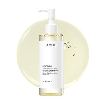 Anua Heartleaf Pore Control Cleansing Oil – Makeup & Blackhead Remover, Korean Skincare, 6.76 fl oz - Urbizia