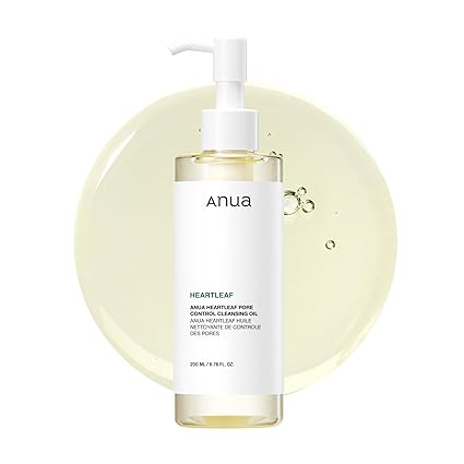 Anua Heartleaf Pore Control Cleansing Oil – Makeup & Blackhead Remover, Korean Skincare, 6.76 fl oz - Urbizia
