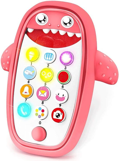Baby Shark Musical Phone Toy – Light, Sound & Teething Toy for Babies - Urbizia