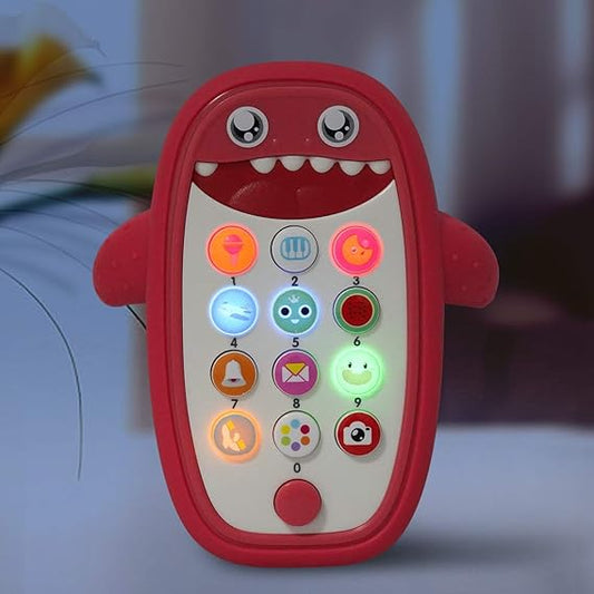 Baby Shark Musical Phone Toy – Light, Sound & Teething Toy for Babies - Urbizia