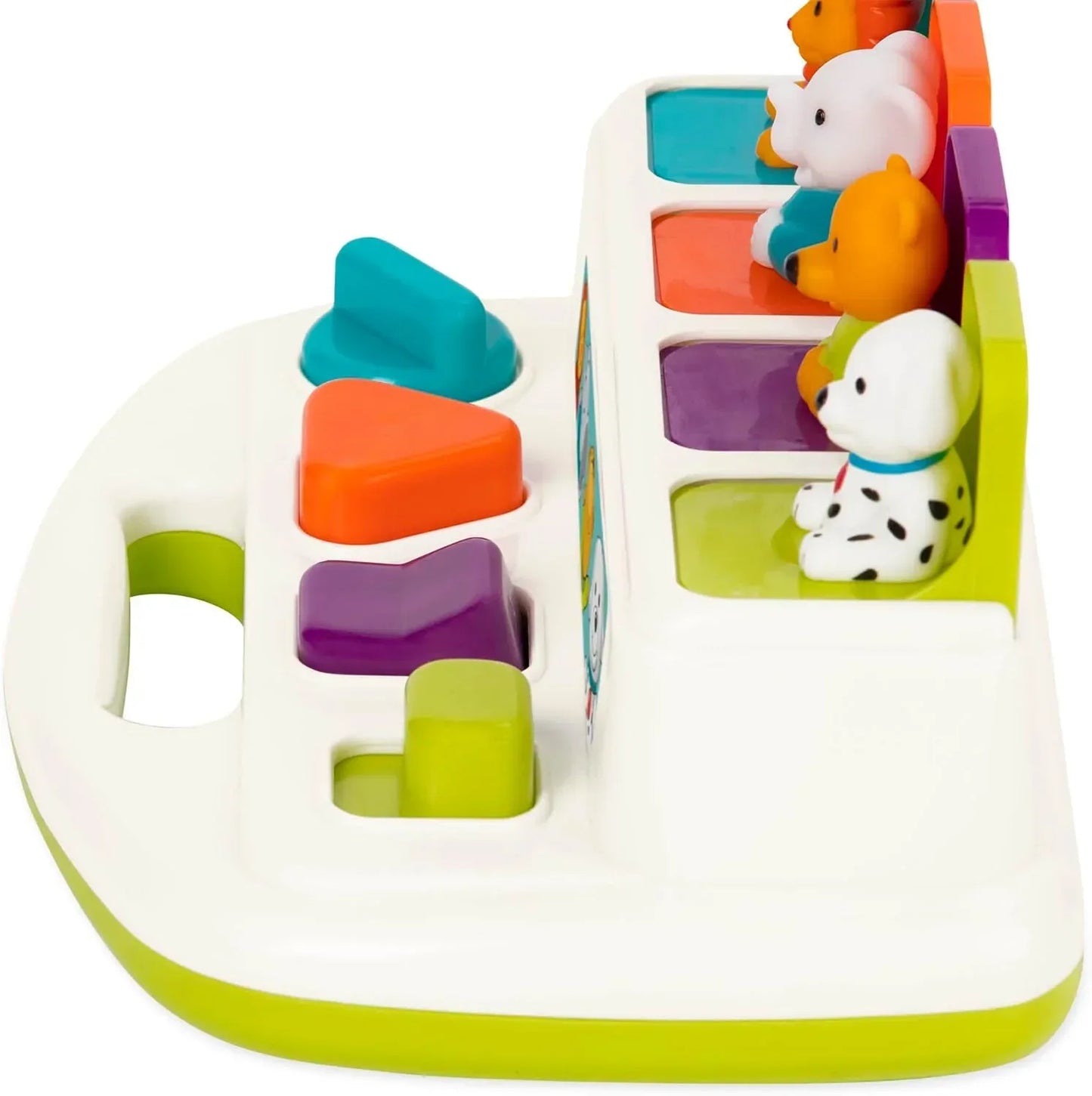 Battat Pop-Up Pals – Cause and Effect Color Sorting Toy for Toddlers - Urbizia