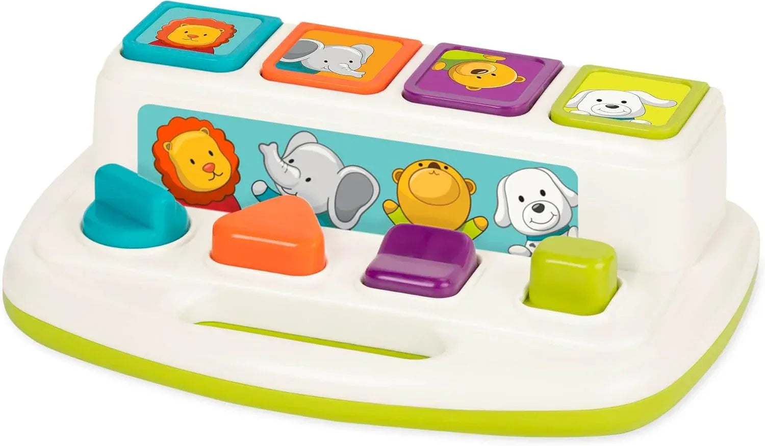 Battat Pop-Up Pals – Cause and Effect Color Sorting Toy for Toddlers - Urbizia