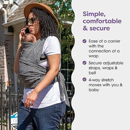 Boppy ComfyFit Adjustable Baby Carrier – Hybrid Wrap for Newborns to Toddlers - Urbizia