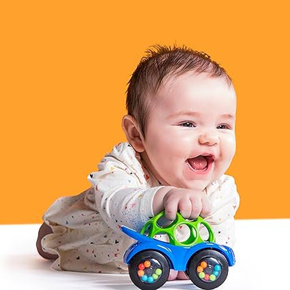 Bright Starts Oball Rattle & Roll Car – Easy-Grasp BPA-Free Infant Toy - Urbizia
