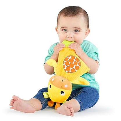 Bright Starts Snuggle & Teethe – Plush Giraffe Baby Teething Toy - Urbizia