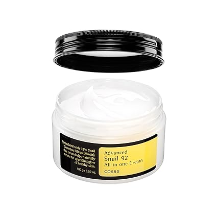COSRX Snail Mucin 92% Face Moisturizer – Korean Hydrating Cream 3.52oz - Urbizia