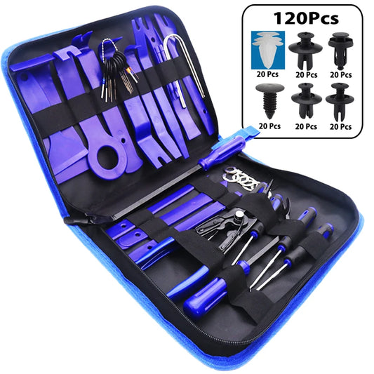 Car Door Trim Removal Pry Tool Kit – Dashboard & Audio Disassembly Repair Set (5 / 11 / 41 / 161 Pcs)