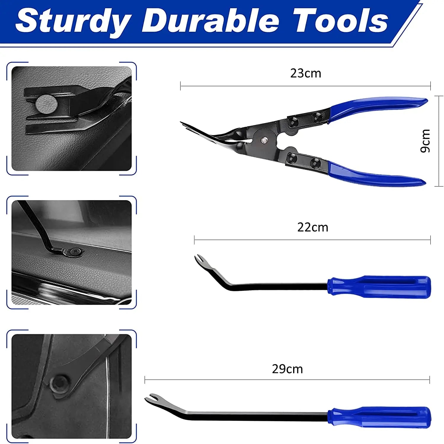 Car Door Trim Removal Pry Tool Kit – Dashboard & Audio Disassembly Repair Set (5 / 11 / 41 / 161 Pcs)