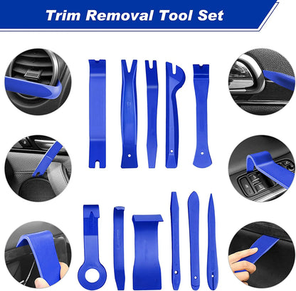 Car Door Trim Removal Pry Tool Kit – Dashboard & Audio Disassembly Repair Set (5 / 11 / 41 / 161 Pcs)