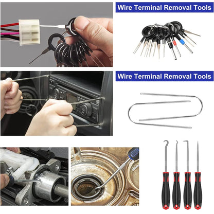 Car Door Trim Removal Pry Tool Kit – Dashboard & Audio Disassembly Repair Set (5 / 11 / 41 / 161 Pcs)