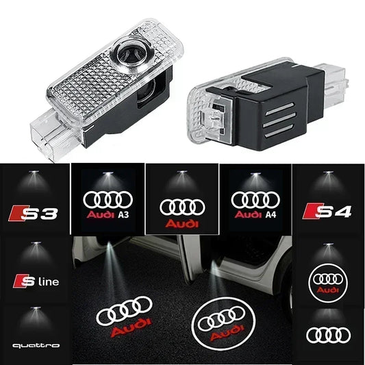 Car Door Welcome Light – LED HD Projector Lamp for Audi Models