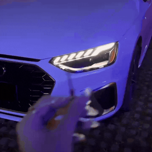 Car LED Door Lamps Welcome Projector Lights for Audi Sline RS Quattro