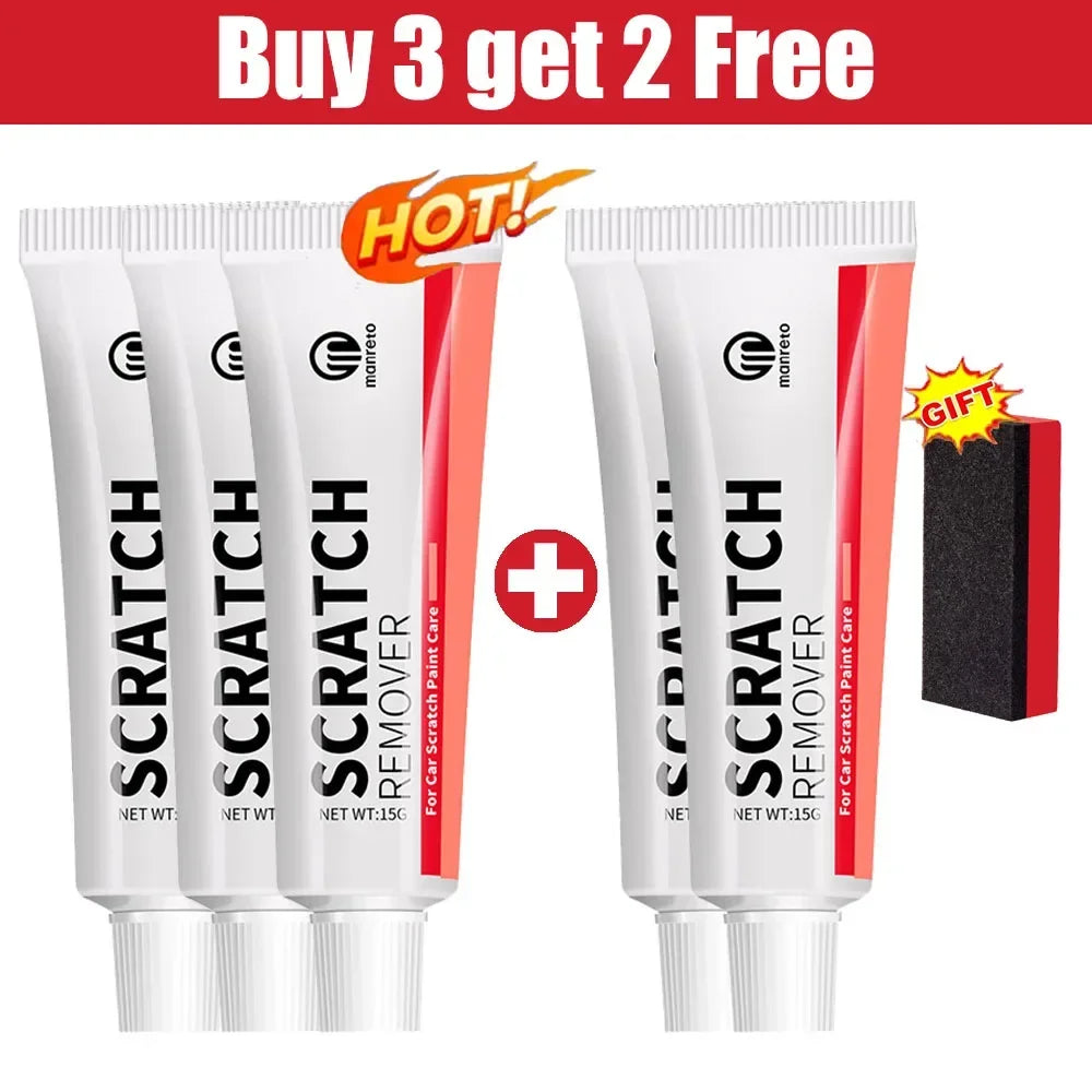 Car Scratch Remover – Polishing Paste with Sponge, Paint Repair Kit for Cars & Motorcycles