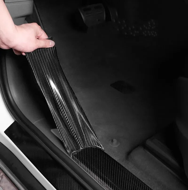 Carbon Fiber Vinyl Wrap Film – Glossy & Matte Black Car Body Sticker