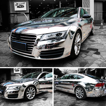 Chrome Glossy Mirror Vinyl Wrap Film – Auto Laptop Motorcycle Car Accessories
