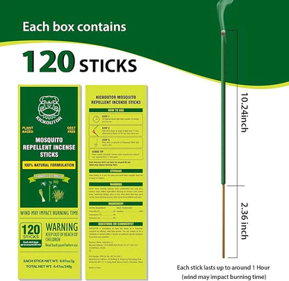 Citronella Mosquito Repellent Sticks - Urbizia