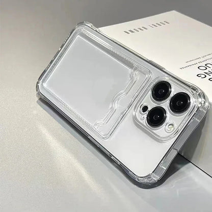 Clear Wallet Case for iPhone with Card Holder