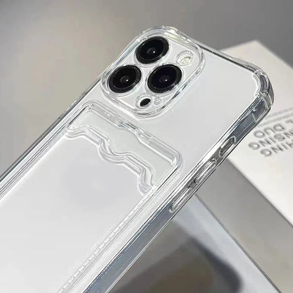 Clear Wallet Case for iPhone with Card Holder
