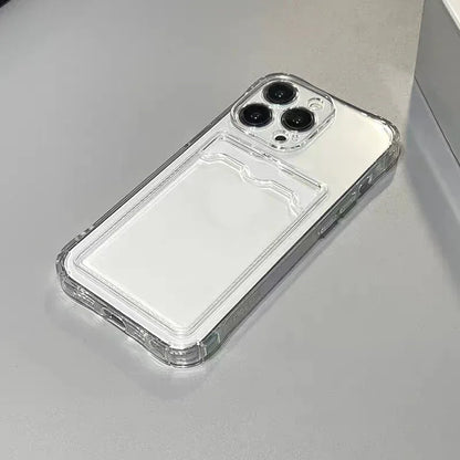 Clear Wallet Case for iPhone with Card Holder