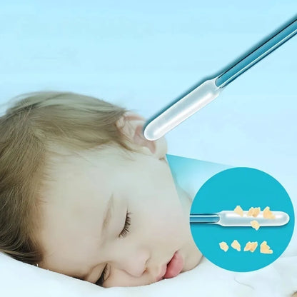 Close-up of soft-tip ear cleaning swab design