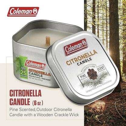 Coleman Pine Scented Citronella Candle - Urbizia