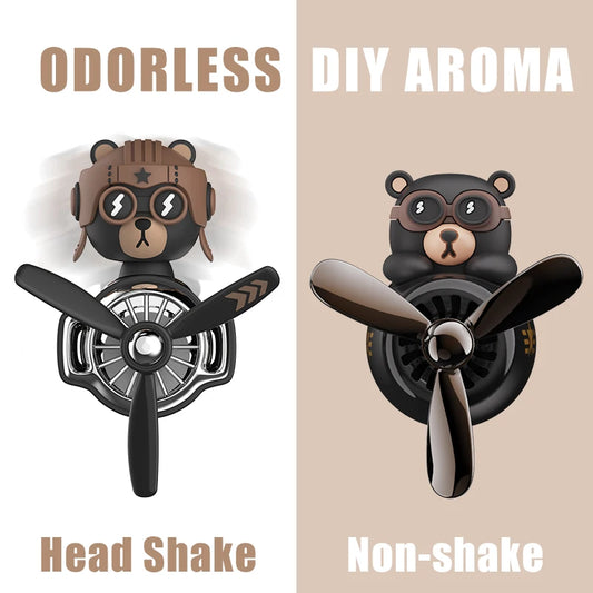 DIY Car Air Freshener – Pilot Bear Vent Clip Interior Decoration