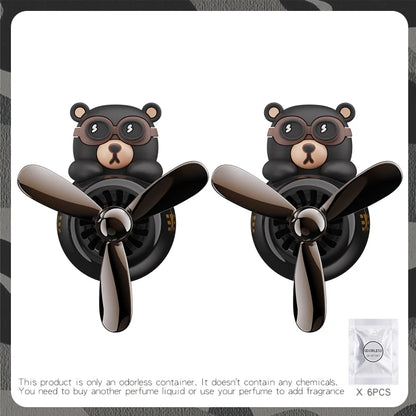 DIY Car Air Freshener – Pilot Bear Vent Clip Interior Decoration
