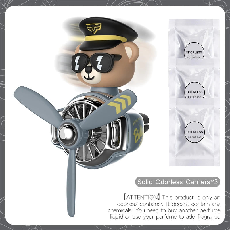 DIY Car Air Freshener – Pilot Bear Vent Clip Interior Decoration