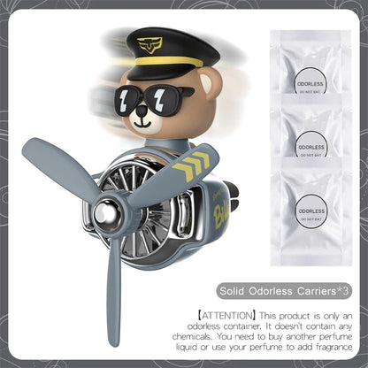 DIY Car Air Freshener – Pilot Bear Vent Clip Interior Decoration