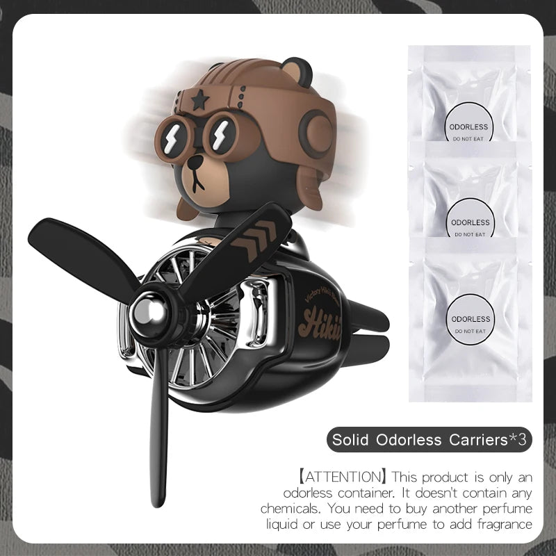 DIY Car Air Freshener – Pilot Bear Vent Clip Interior Decoration