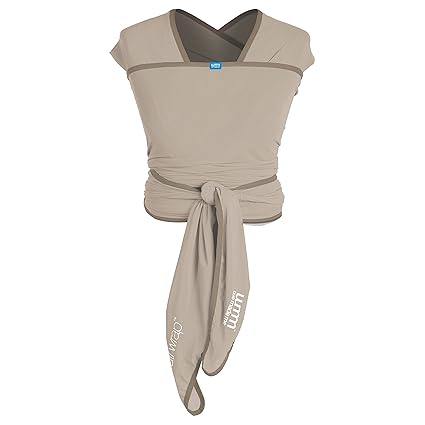 Diono We Made Me Flow Baby Wrap Carrier – Newborn to Toddler Sling & Breastfeeding Cover, Pebble - Urbizia