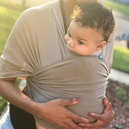 Diono We Made Me Flow Baby Wrap Carrier – Newborn to Toddler Sling & Breastfeeding Cover, Pebble - Urbizia