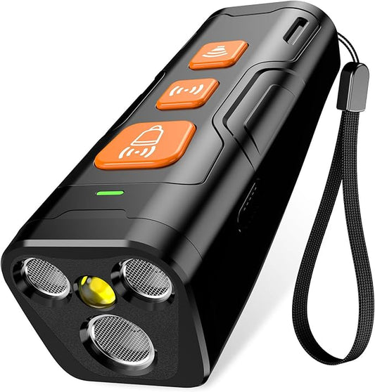Dog Bark Deterrent Device – Ultrasonic Anti-Barking Training Tool with 6 Modes & Rechargeable Design - Urbizia