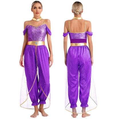 Festival Arabian Princess Costume – Bollywood Jasmine Dance Outfit