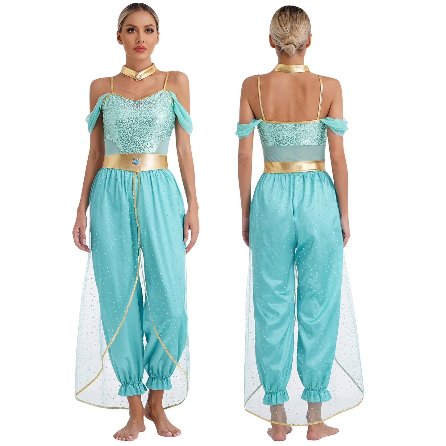 Festival Arabian Princess Costume – Bollywood Jasmine Dance Outfit