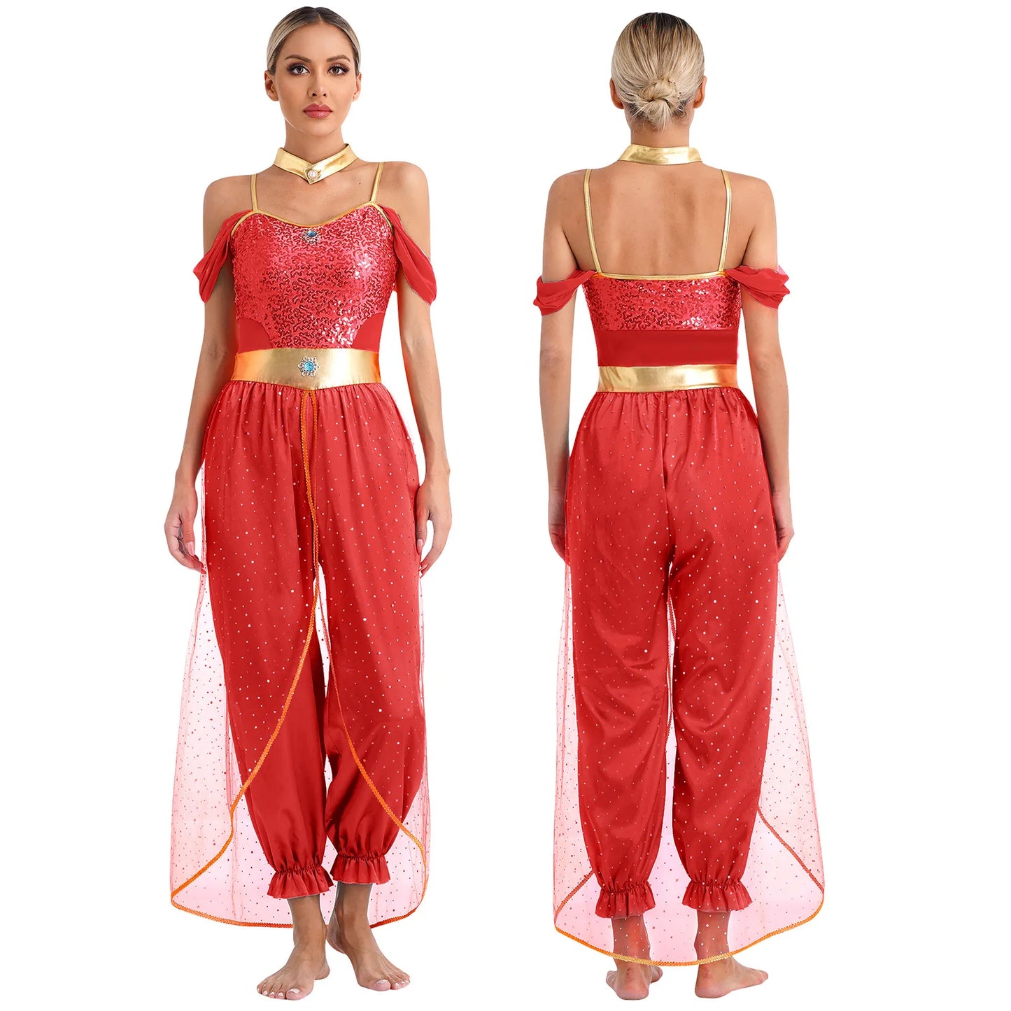 Festival Arabian Princess Costume – Bollywood Jasmine Dance Outfit