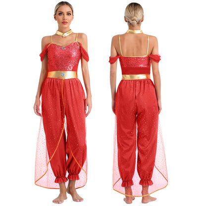 Festival Arabian Princess Costume – Bollywood Jasmine Dance Outfit