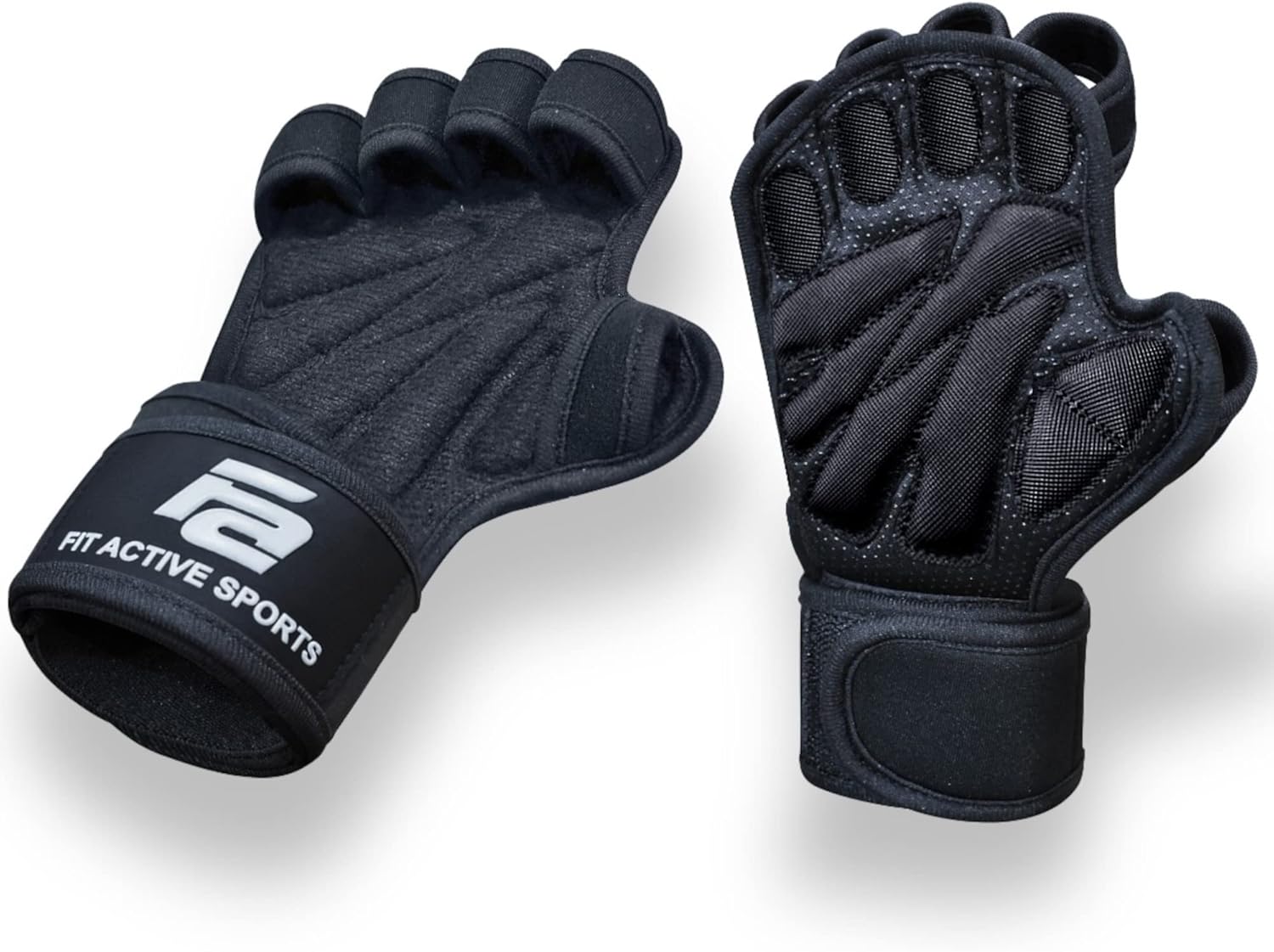Fit Active Sports Ventilated Weight Lifting Gloves with Wrist Wraps – Men & Women - Urbizia